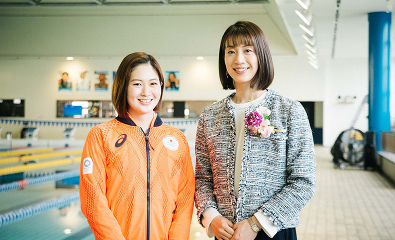 近大オリンピアン対談!日本水泳界のホープ・谷川亜華葉に送るOG・寺川綾からの助言とは