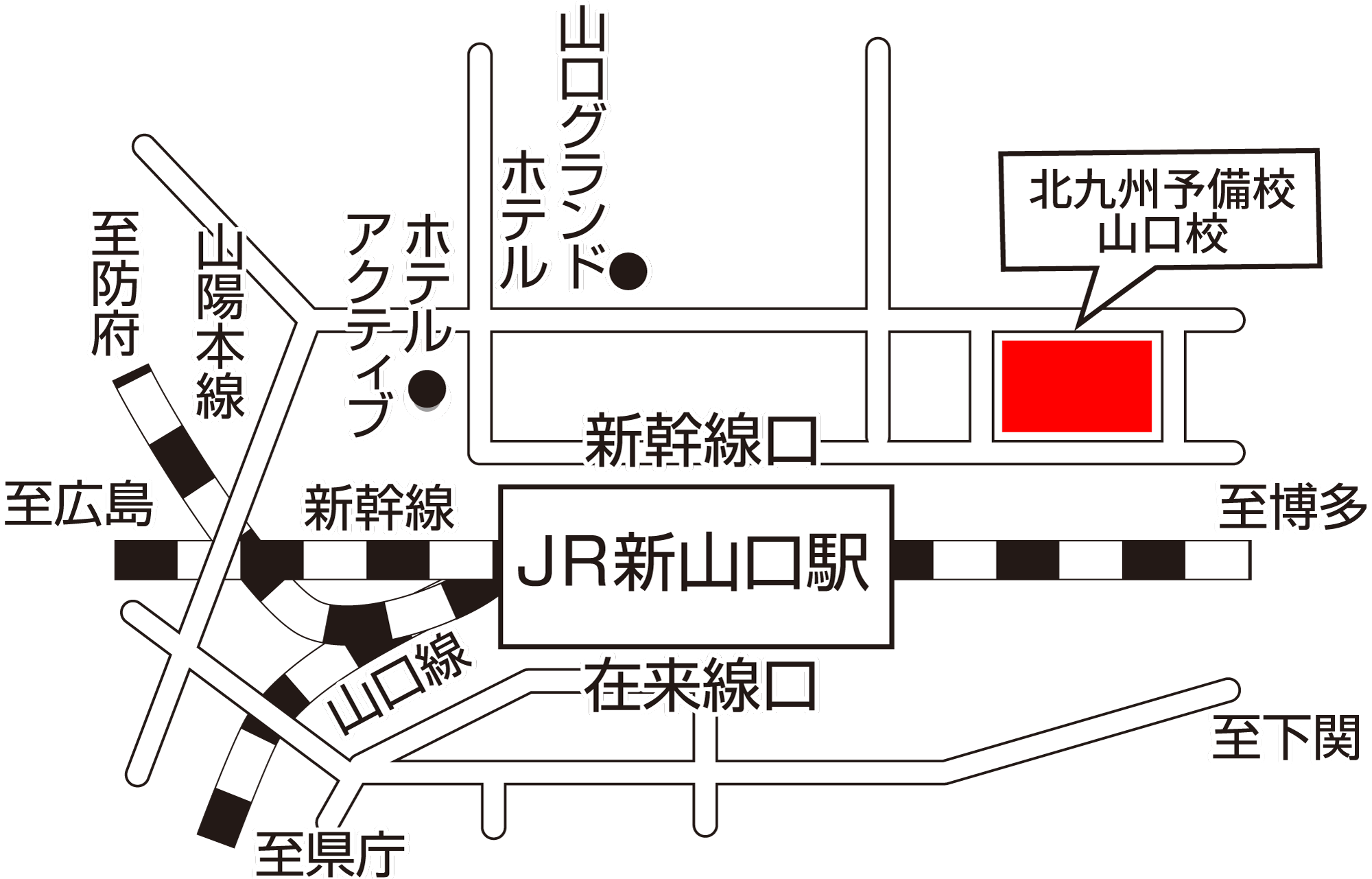 北九州予備校山口校 地図
