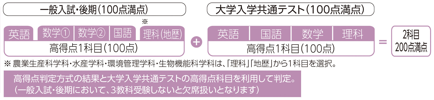 共通テスト併用方式(大学入学共通テスト併用)